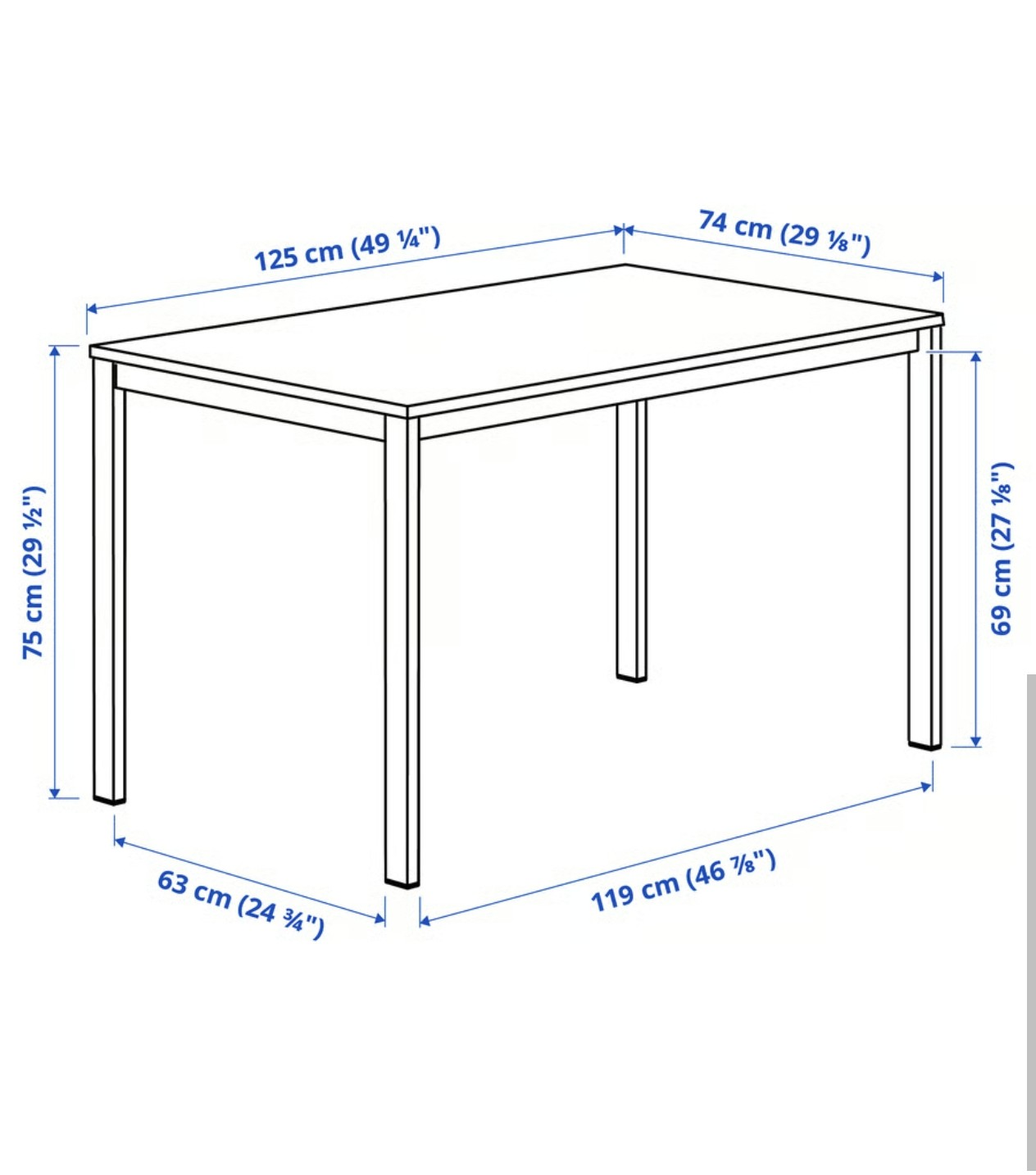 IKEA White Dining Table & Chairs - photo 5