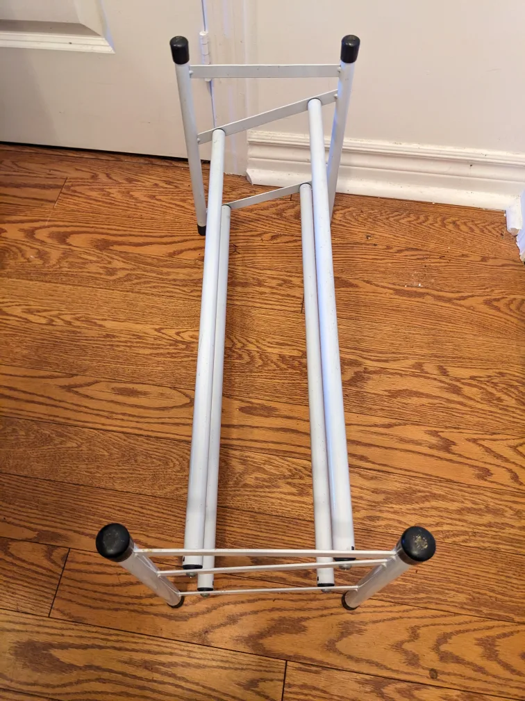 White Metal Shoe Rack image indicator(2)