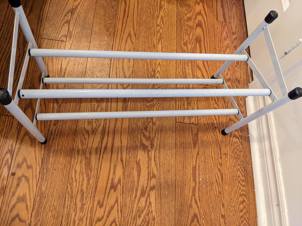 White Metal Shoe Rack - photo 3