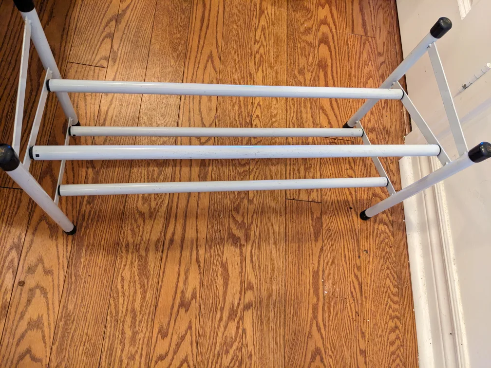 White Metal Shoe Rack image indicator(3)