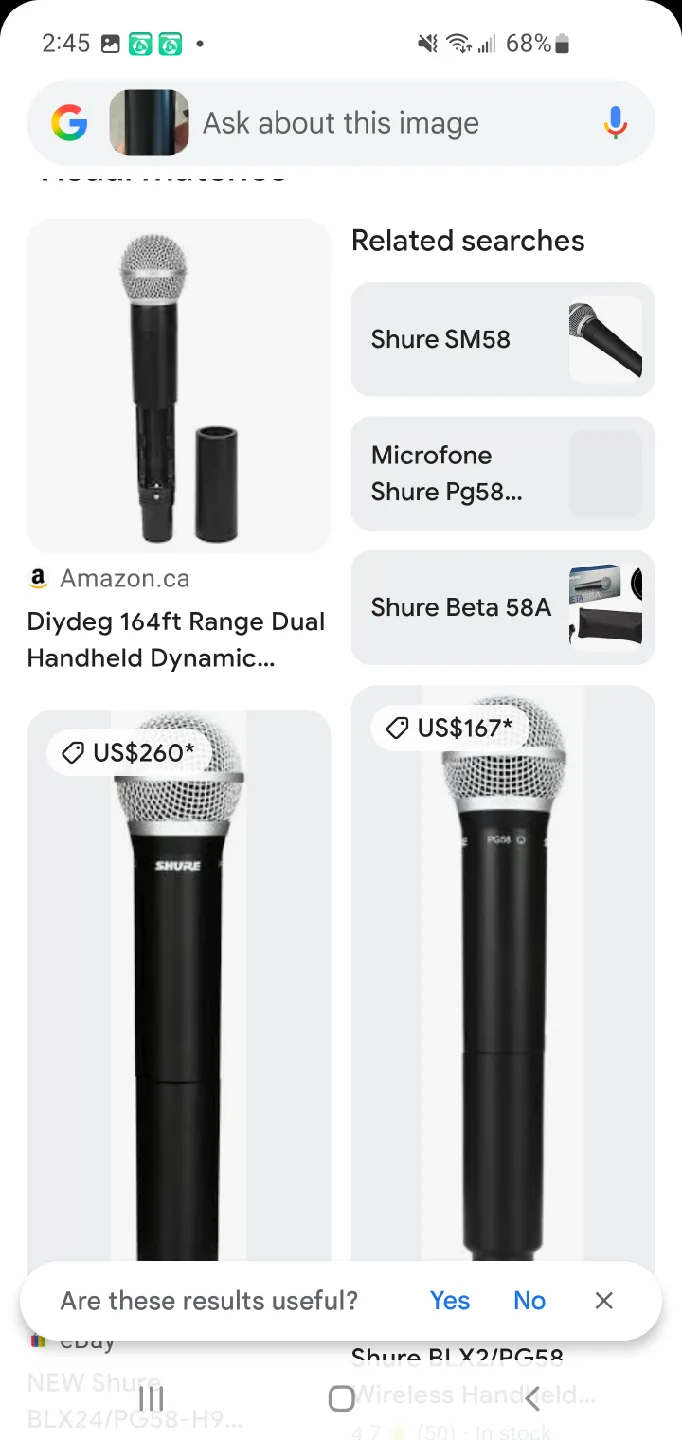 Shure PG58 Dynamic Microphone thumbnail
