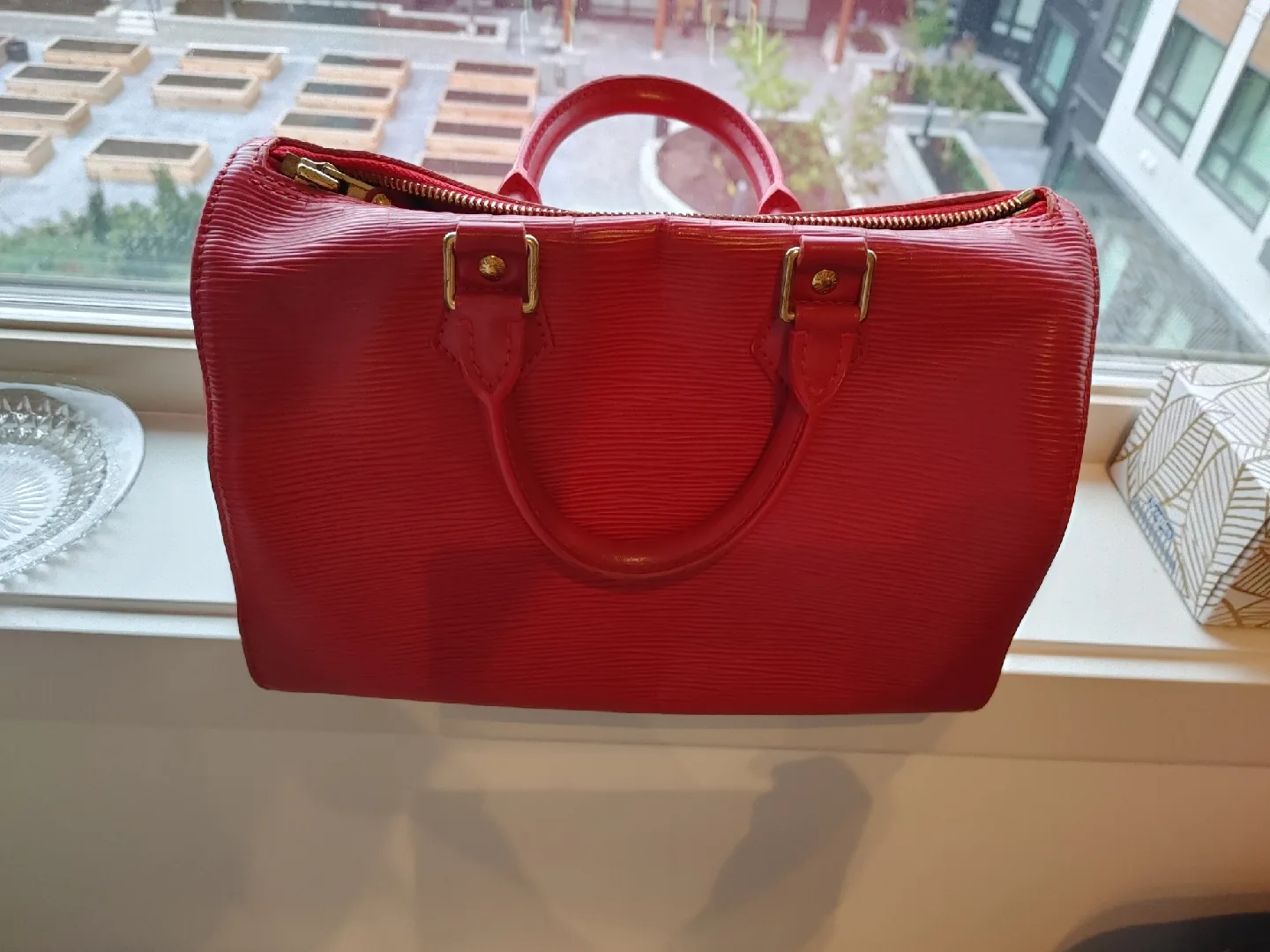 Louis Vuitton Red Epi Leather Speedy image indicator(2)