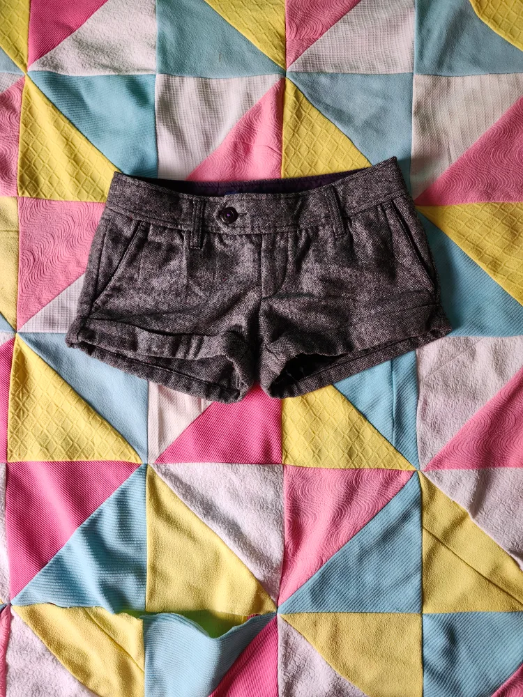 American Eagle twee grey shorts thumbnail