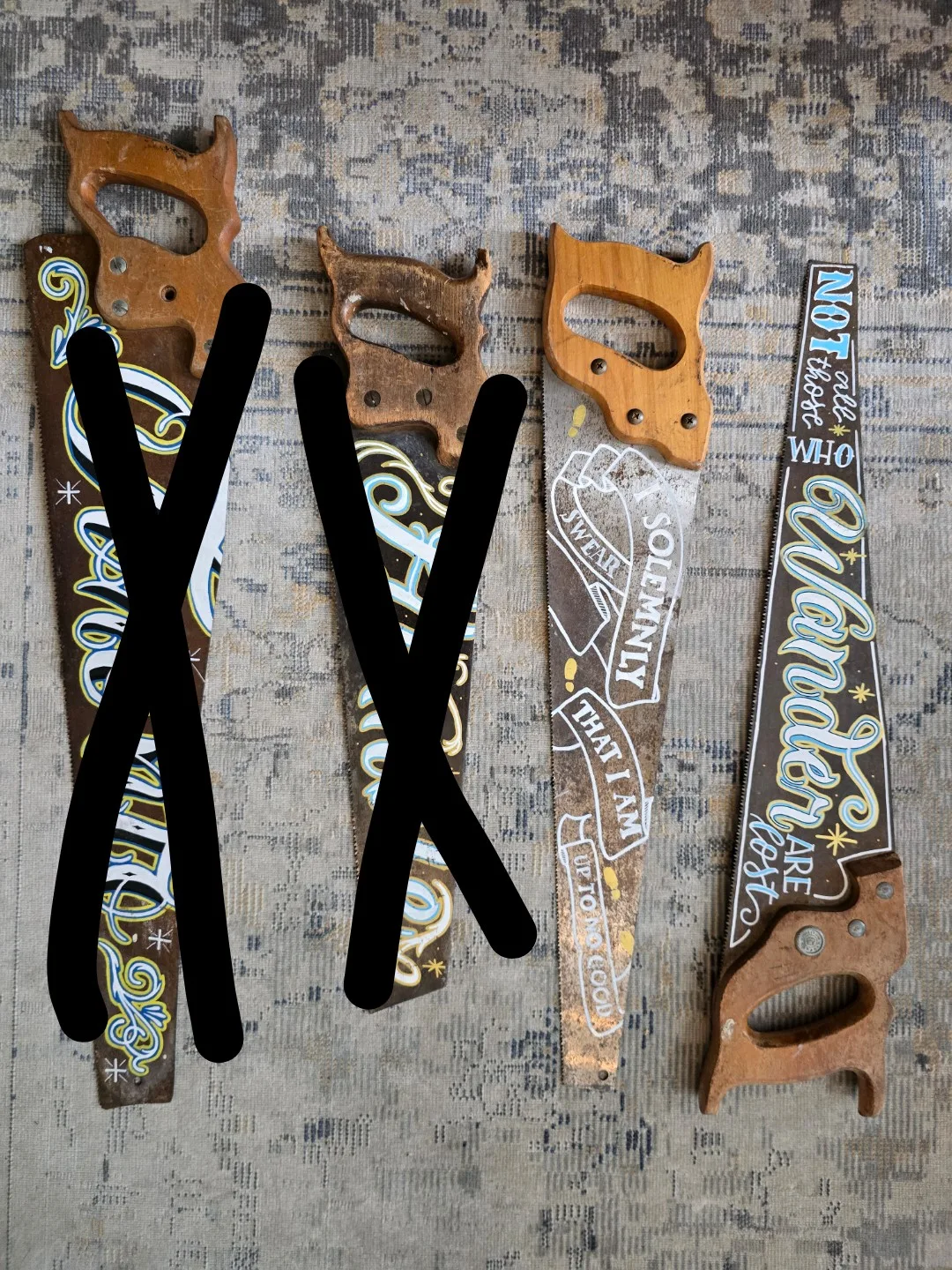 Hand Painted Decorative Saw - last 2! image indicator(4)