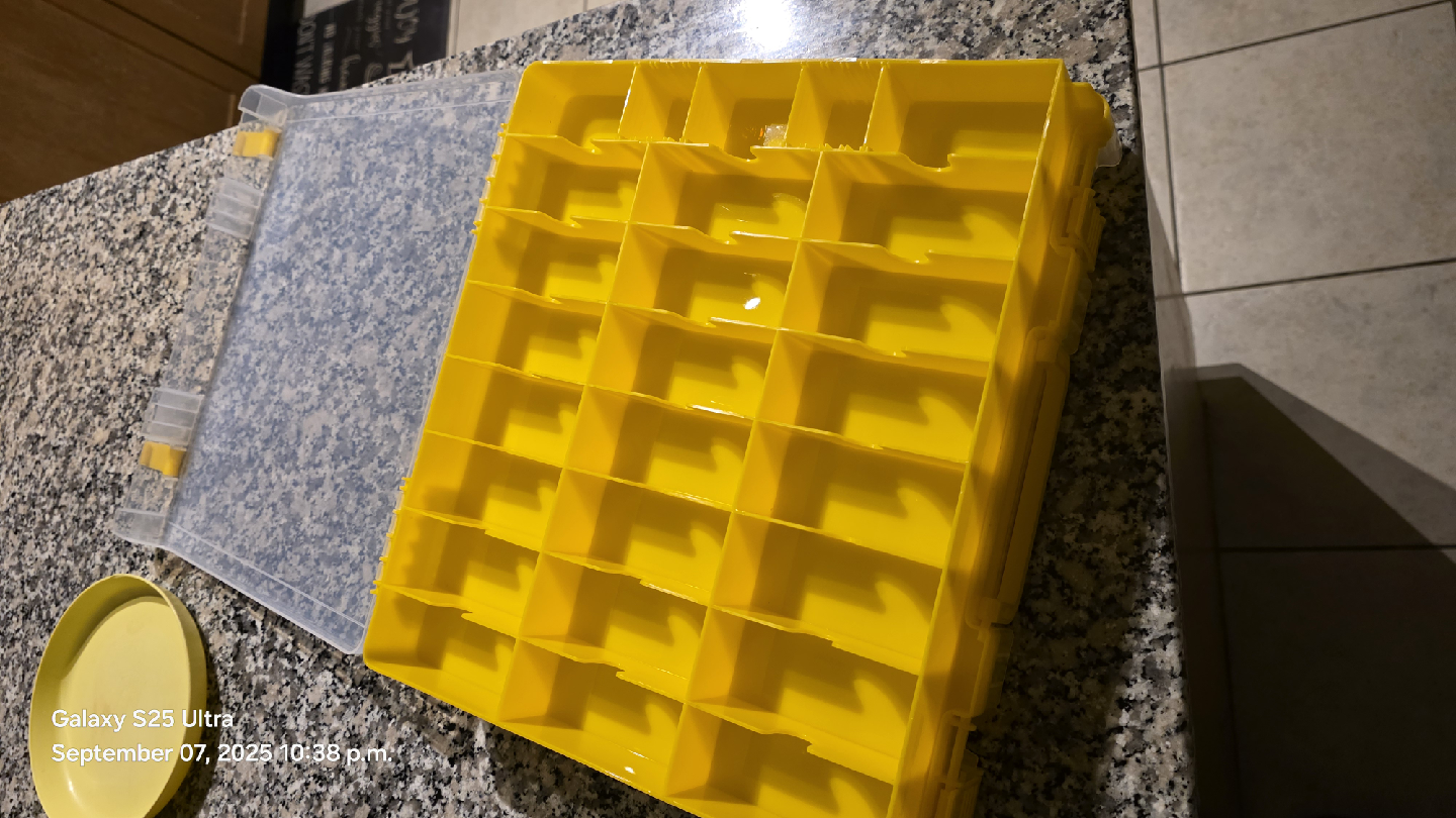 Yellow Storage double sided Organizer with Lid - photo 3