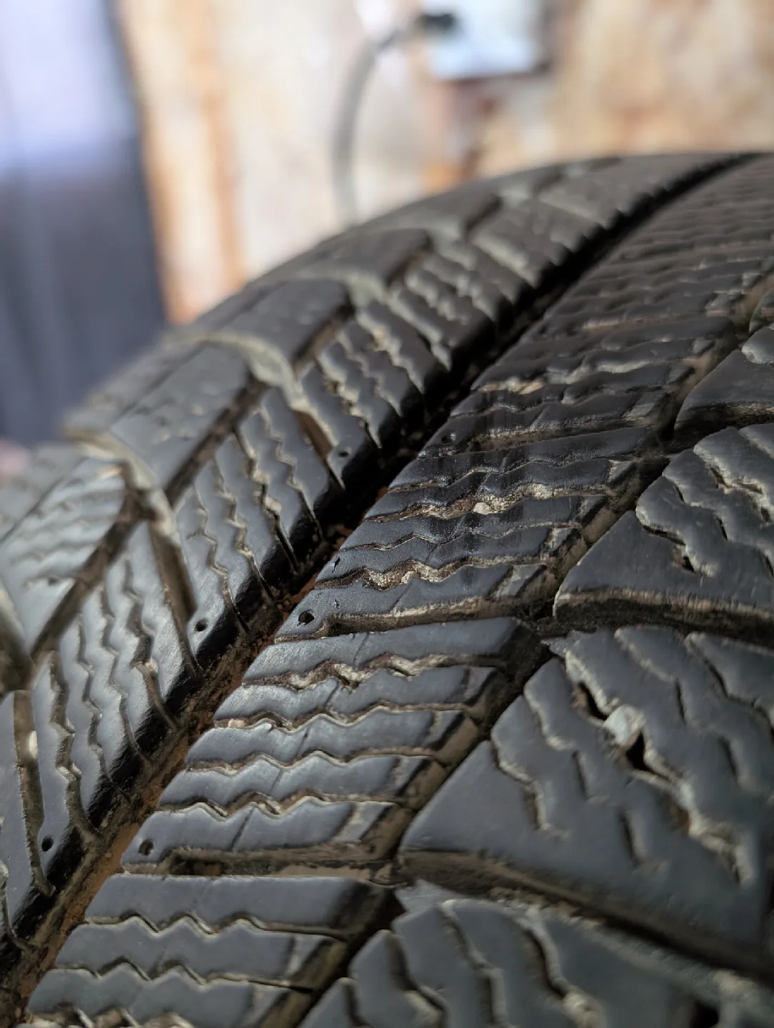 (4)-215/55R17 Winter Tires On Steel Rims Off 2015 Chrysler 200 thumbnail