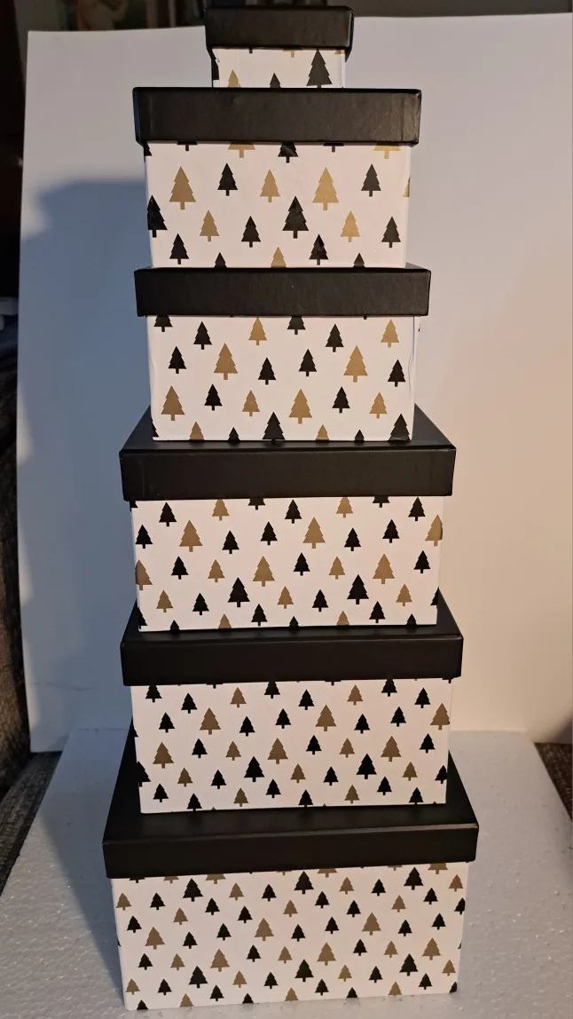 set of matching cardboard boxes thumbnail