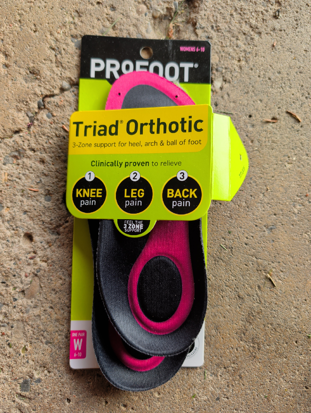 Profoot Triad Orthotic Women's Size 6-10
