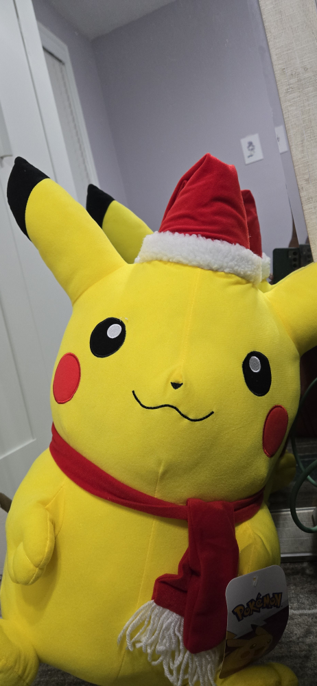 Pokémon Pikachu Plush with Santa Hat and Scarf