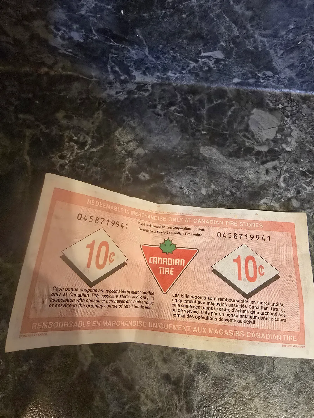 Vintage Canadian Tire 10¢ Cash Bonus Coupon image indicator(2)