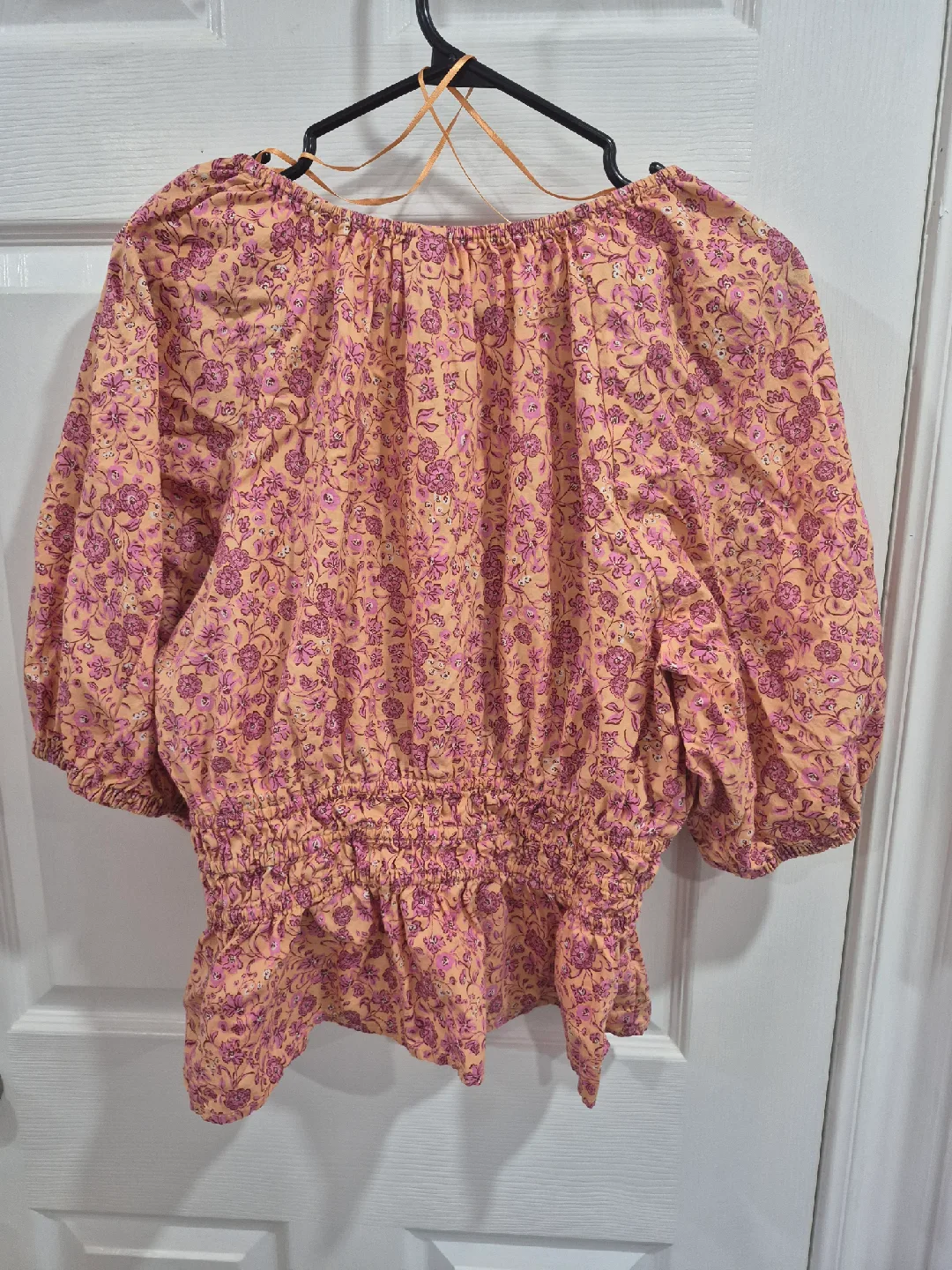 Old Navy Floral Blouse - Size Large image indicator(2)