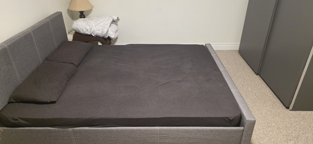 Queen Bed Frame with Top Quality Orthopedic Cushion Mattress - photo 2