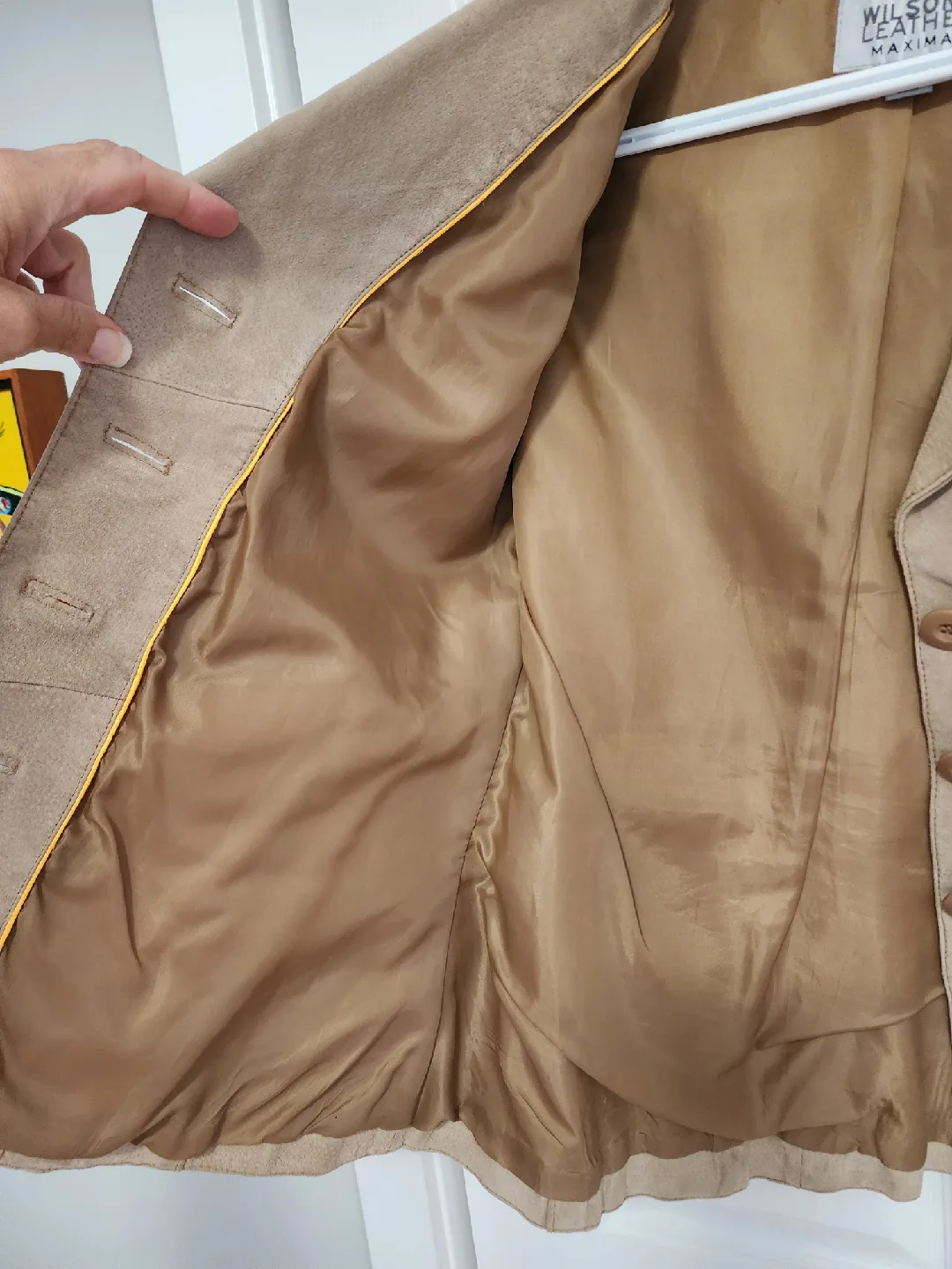 WOMEN'S Wilson's Leather Maxima Suede Jacket - Size Small image indicator(2)