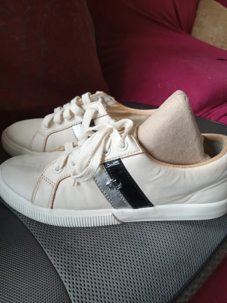 Ralph Lauren Cream Sneakers image indicator(4)