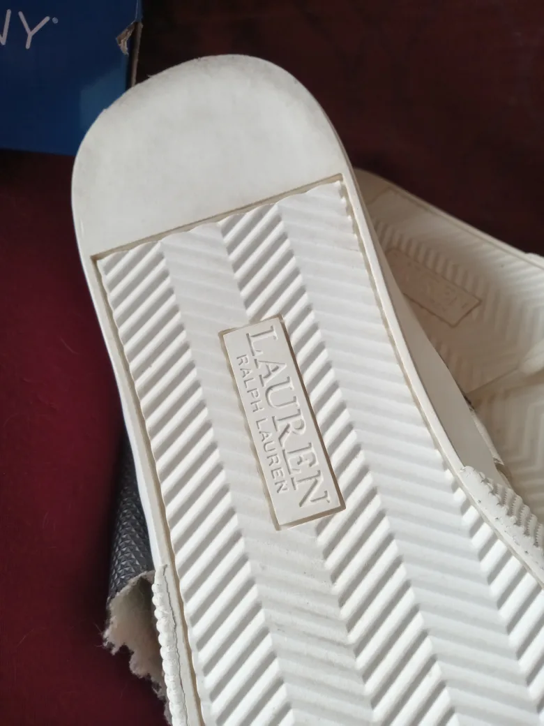 Ralph Lauren Cream Sneakers image indicator(6)