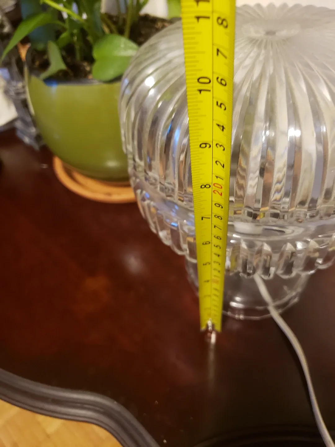 Clear Glass Ribbed Table Lamp image indicator(4)