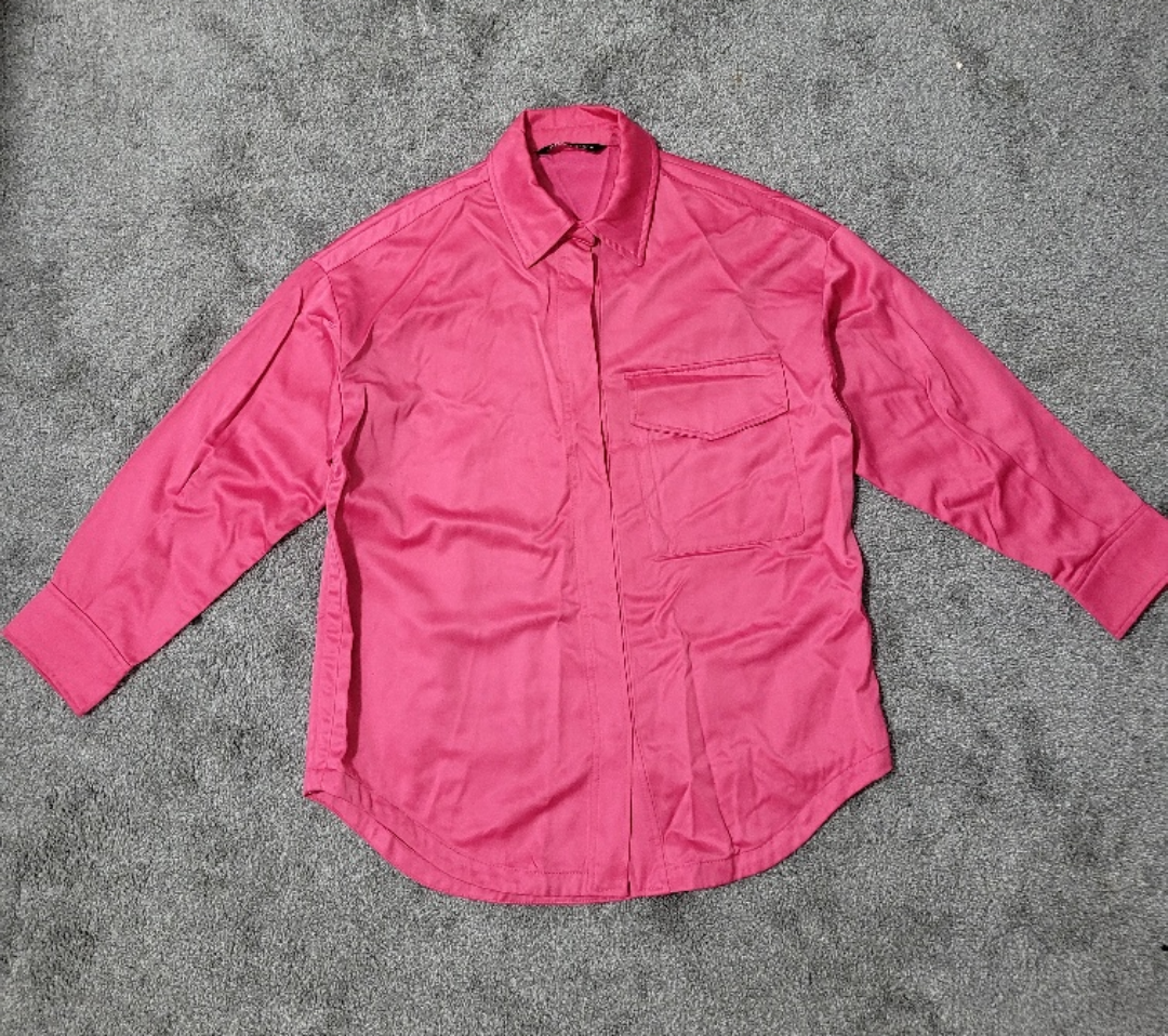 Zara Pink Long Sleeve Shirt - photo 5