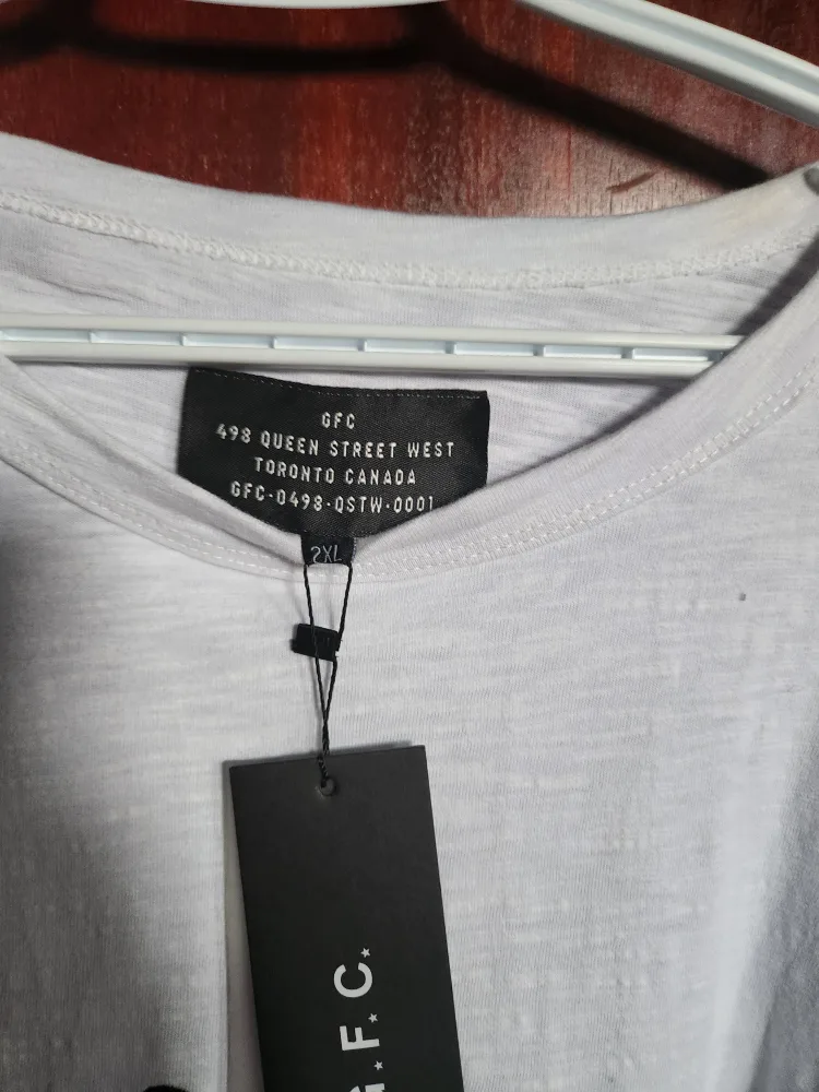 New G.F.C. White Long Sleeve Shirt - Size 2XL image indicator(4)