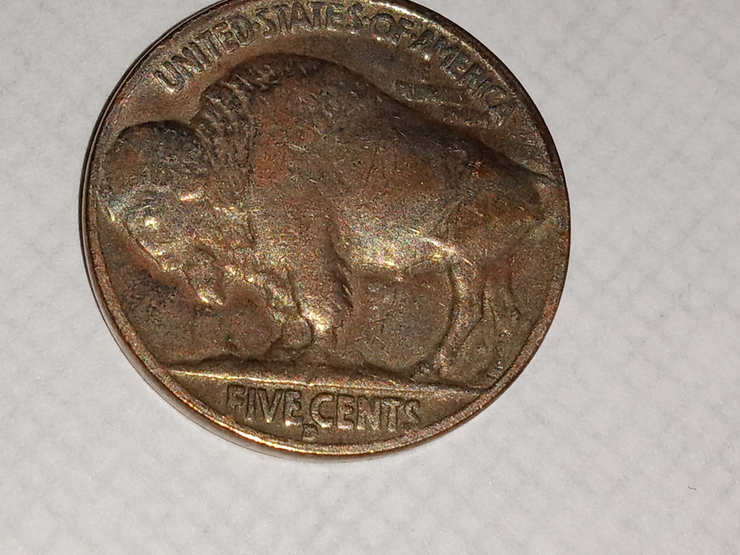 found a very old buffalo Nickel date clear 1937 D - photo 2
