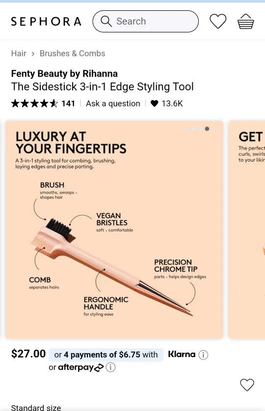 New Fenty Hair Sidestick 3-in-1 Edge Styling Tool image indicator(6)
