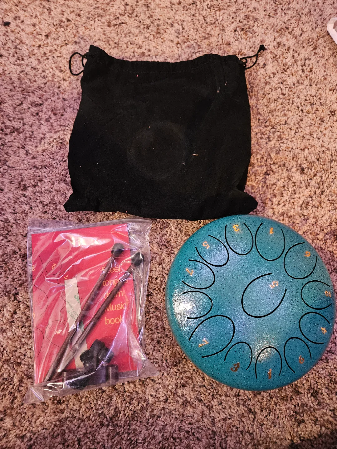 Steel Tongue Drum, Teal thumbnail