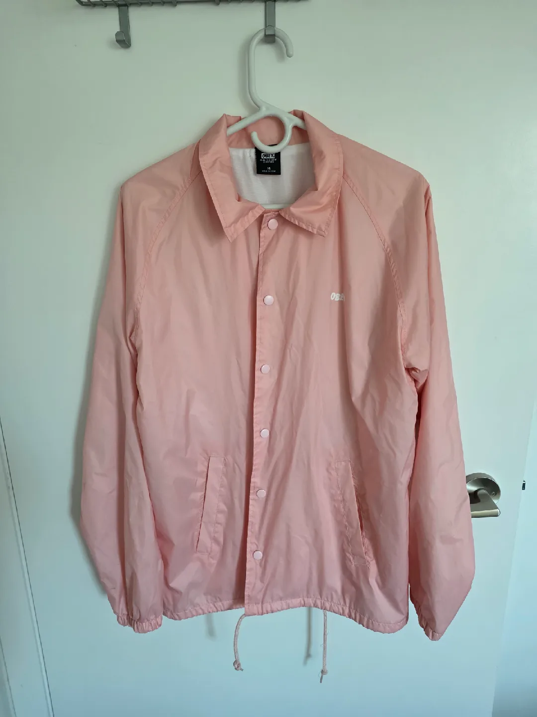 Obey Pink Jacket - Size M thumbnail
