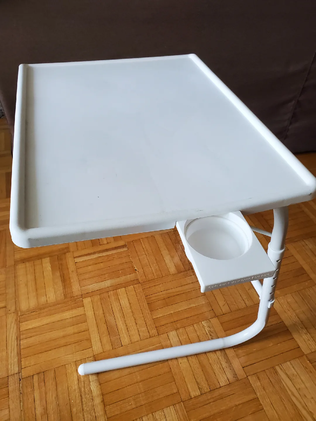 White Adjustable Lightweight Table thumbnail