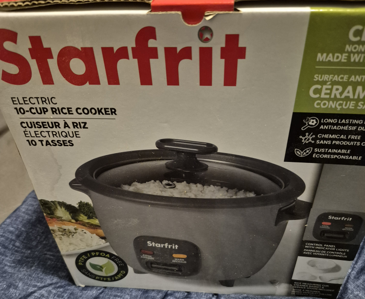 Starfrit Electric 10-Cup Rice Cooker - New in Box! - photo 2