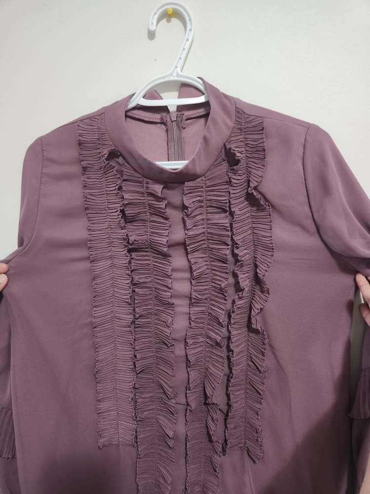 Mauve Ruffle Dress - photo 2