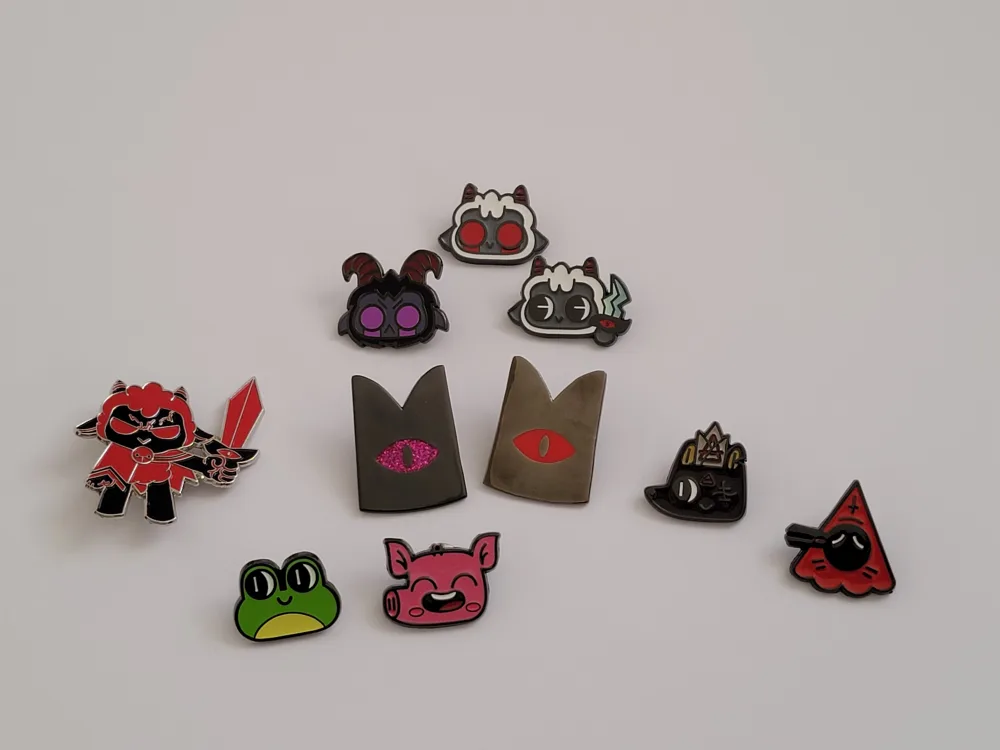 Enamel Pins - Assorted Designs of Cult of the Lamb theme thumbnail