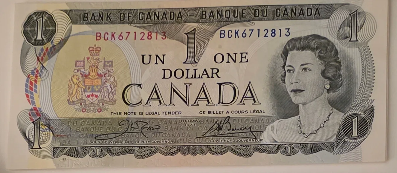 Canadian one Dollar Bills thumbnail