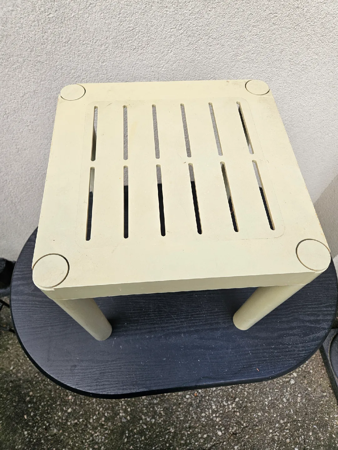 Small Plastic Side Table - Cream Colour image indicator(3)