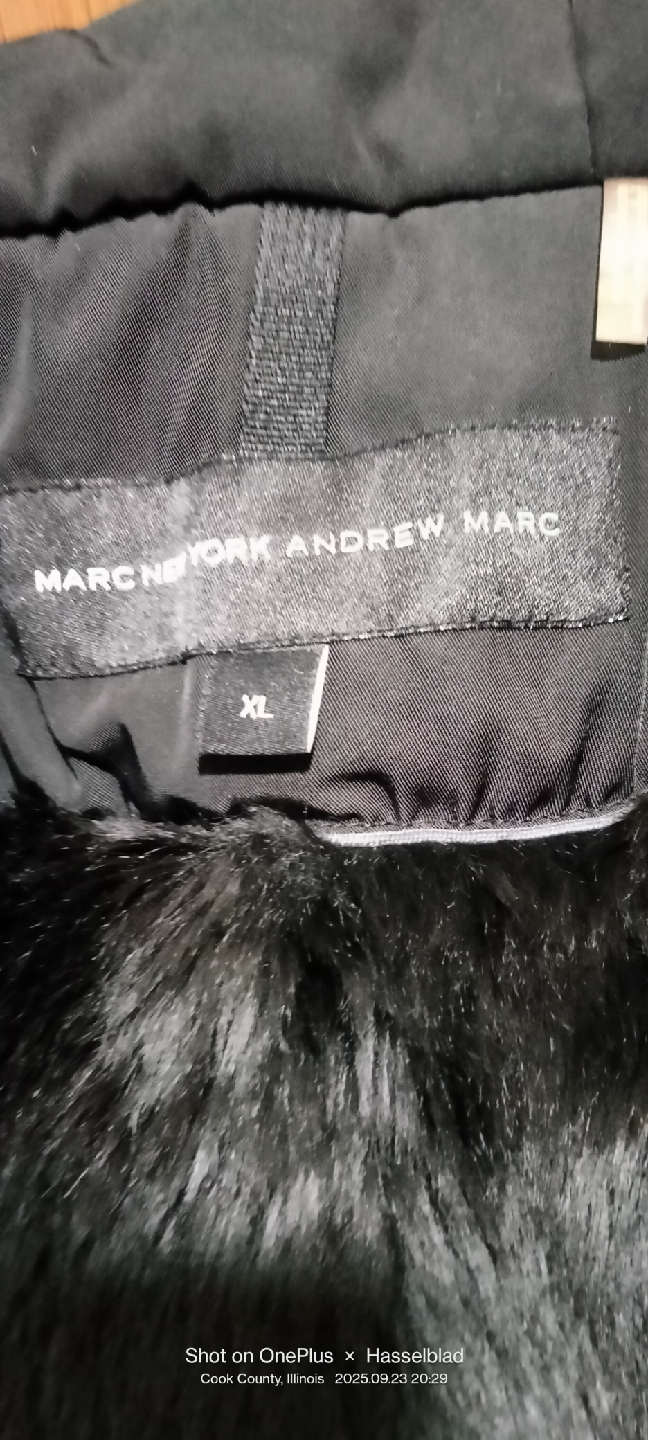 Andrew Marc Black Coat XL - photo 4