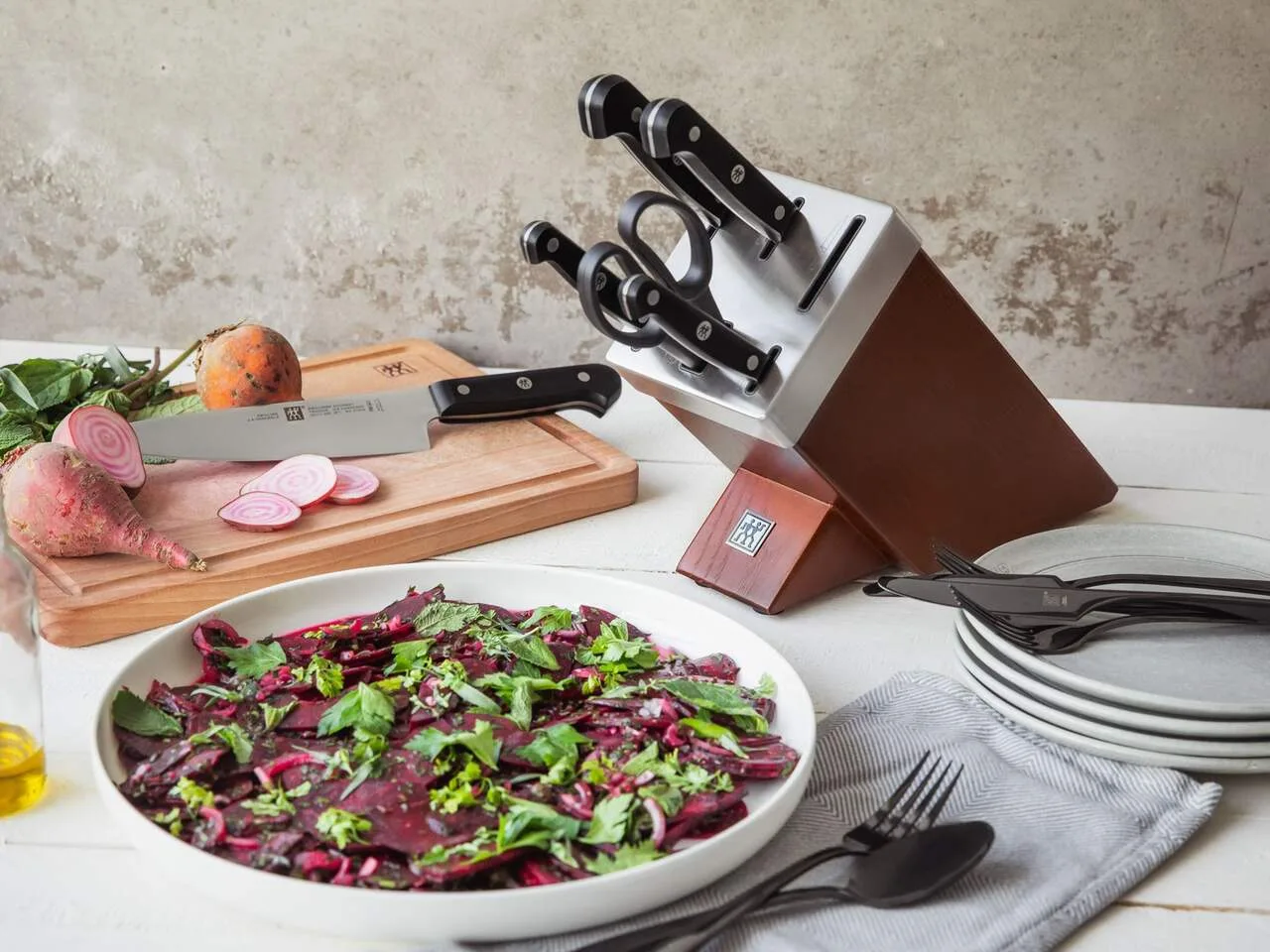 *NEW* Zwilling Gourmet 7-Piece Self Sharpening Knife Block Set image indicator(5)