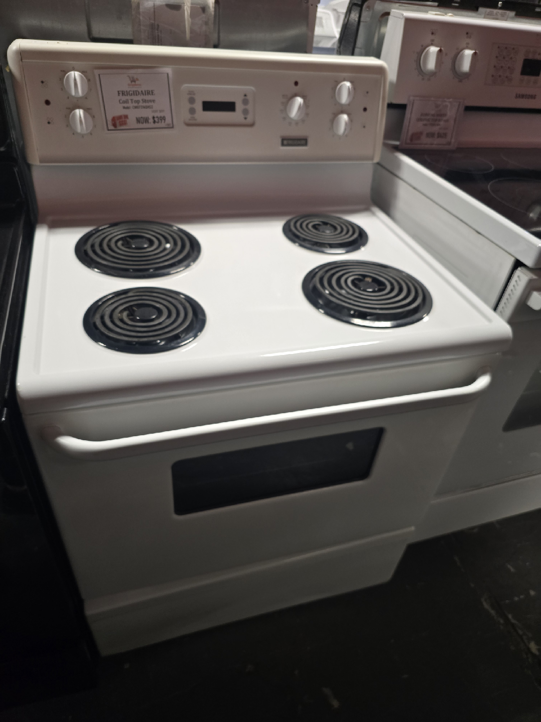 Frigidaire Coil Top Stove - White