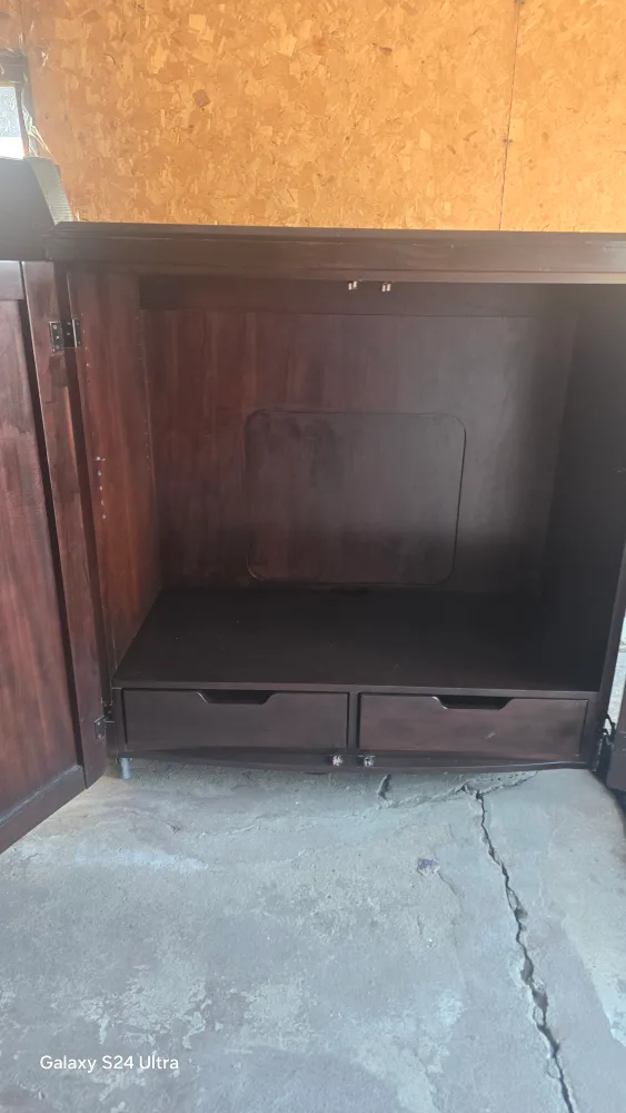 Dark Brown Cabinet with Drawers image indicator(3)