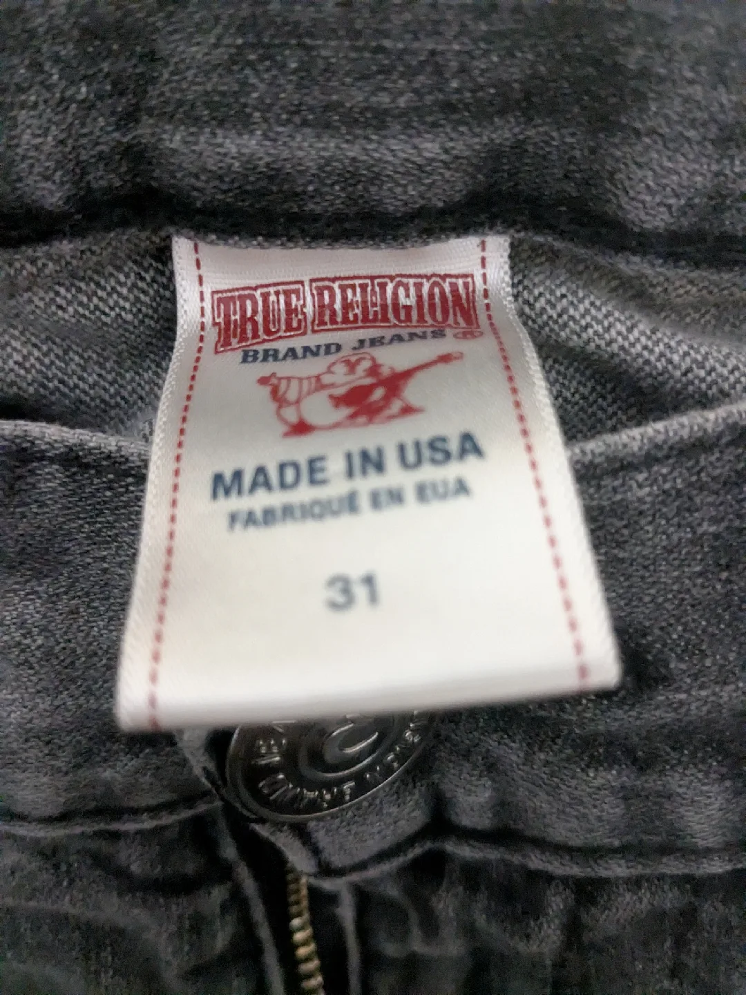 True Religion Jeans, Size 31, Straight Fit image indicator(4)