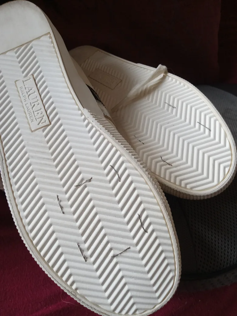 Ralph Lauren Cream Sneakers image indicator(7)