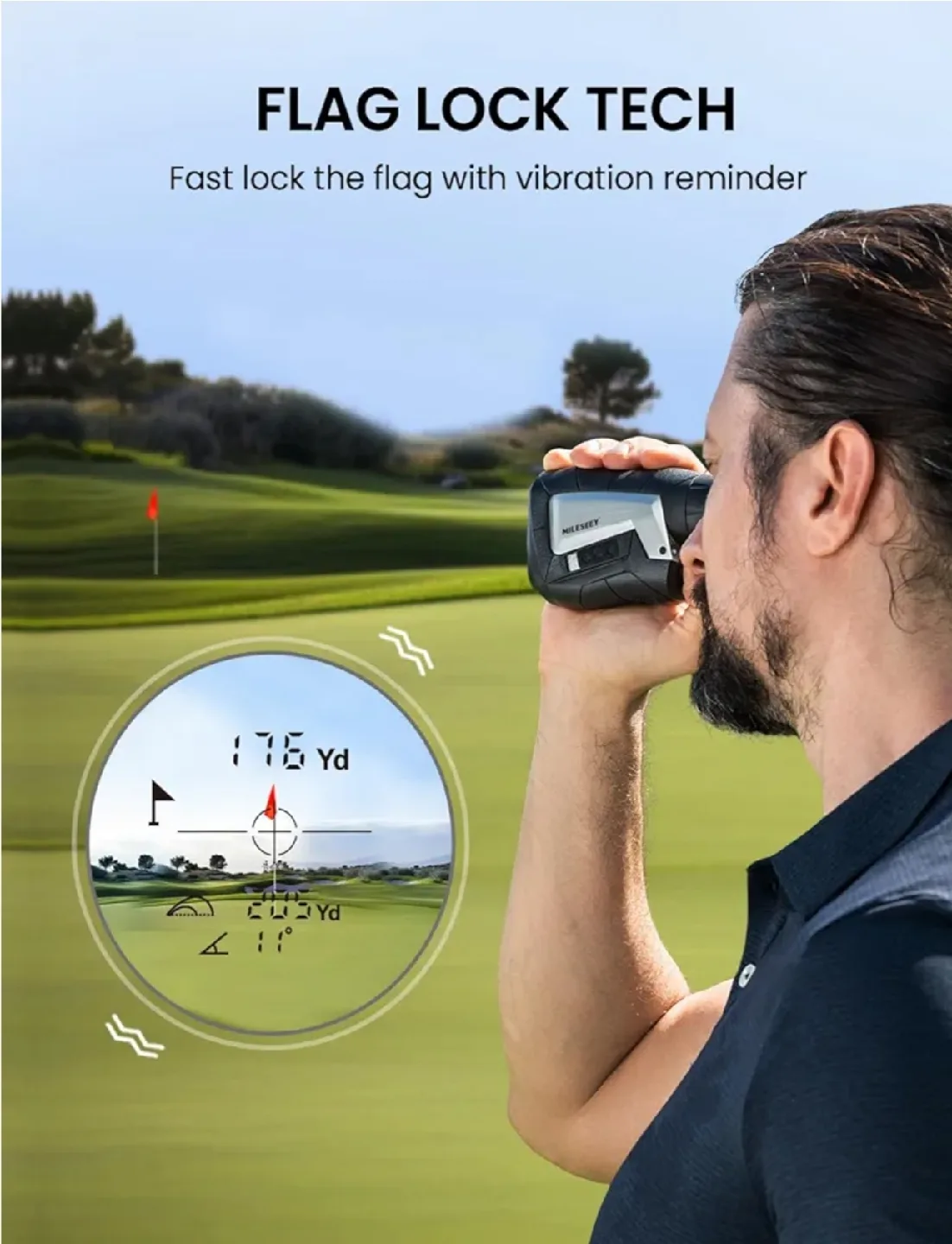 MILESEEY Golf Rangefinder with Slope image indicator(3)