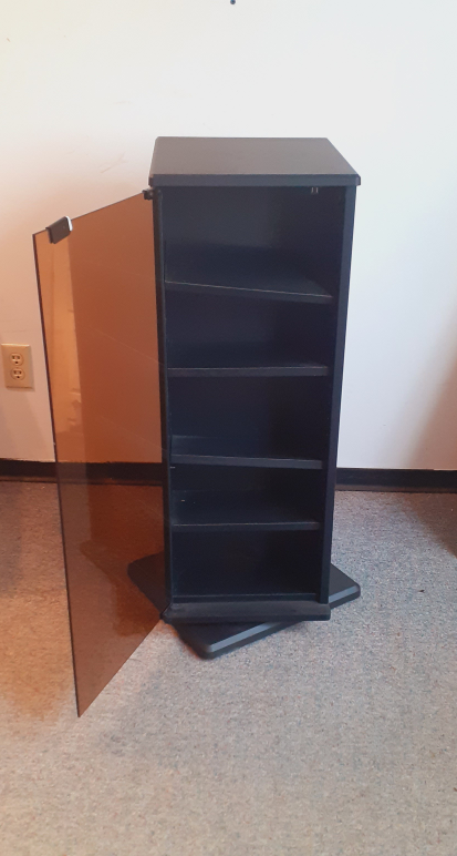 Black Media Cabinet with five Shelves each side - photo 2