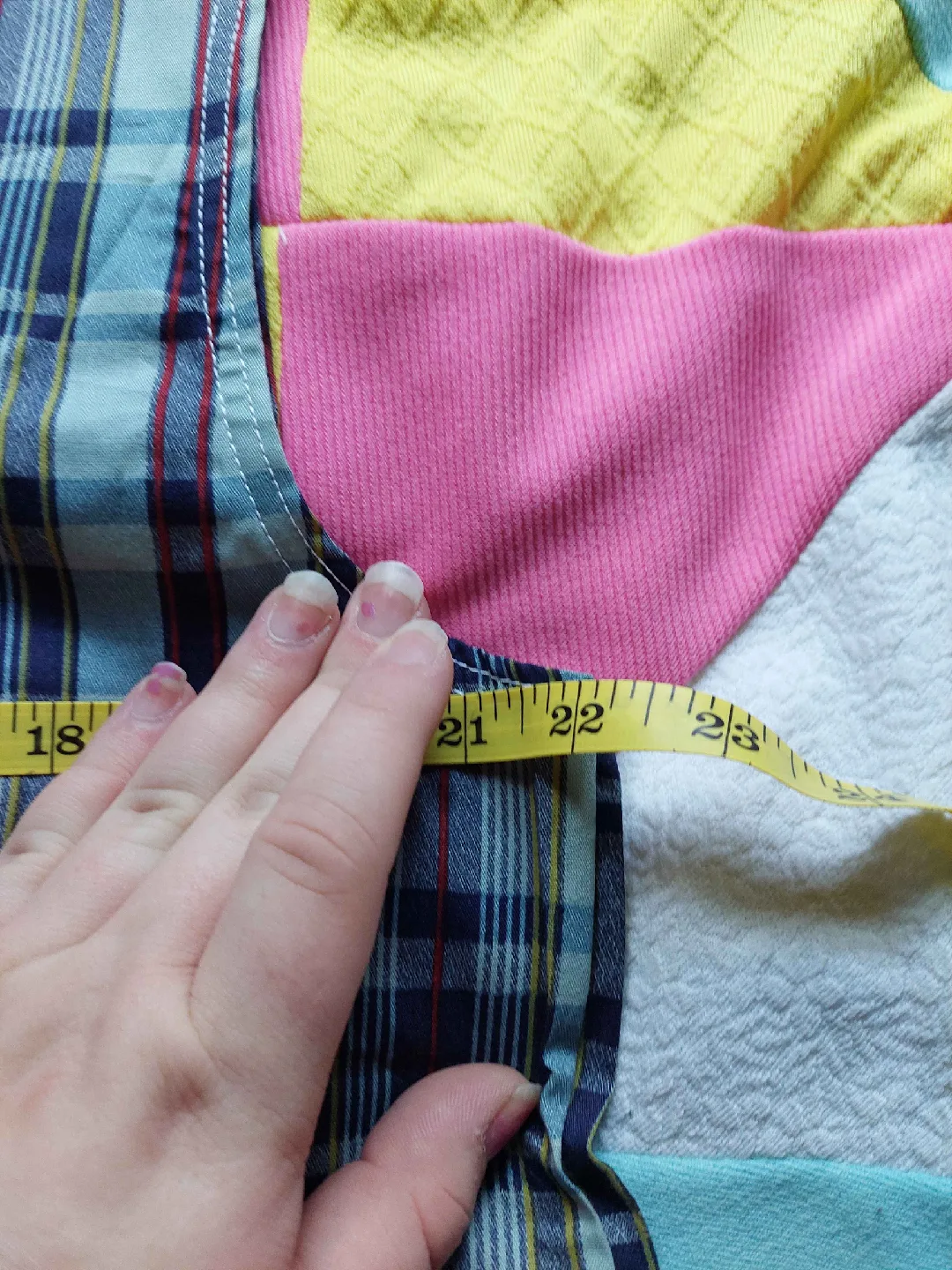 NWT vintage 70s blue plaid button-up tank top image indicator(7)