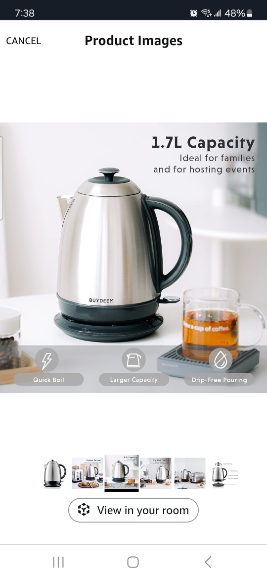 BUYDEEM K640 Electric Kettle - 1.7L Capacity - photo 2