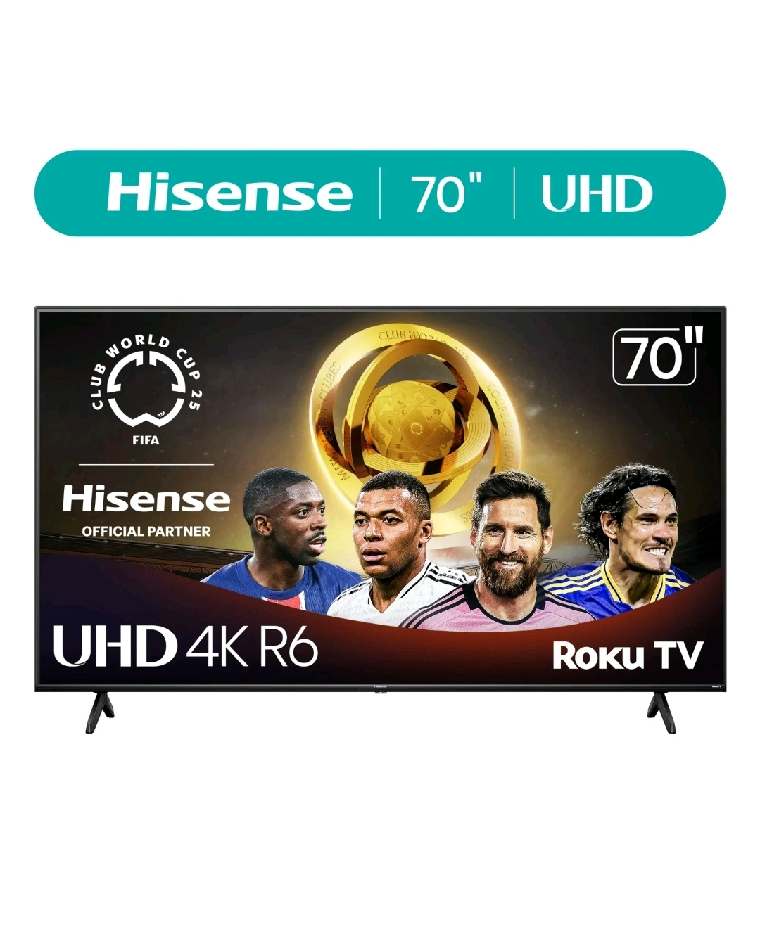 Hisense 70" inch 4K LED Roku Smart TV  HDR Ultra HD R6