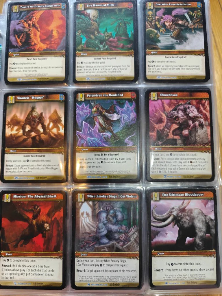 World of Warcraft TCG Cards (Locations Quests & Neutral) image indicator(7)