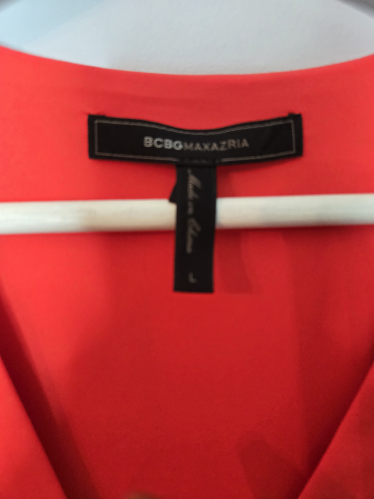 BCBGMAXAZRIA Red Blouse - Size L - photo 2