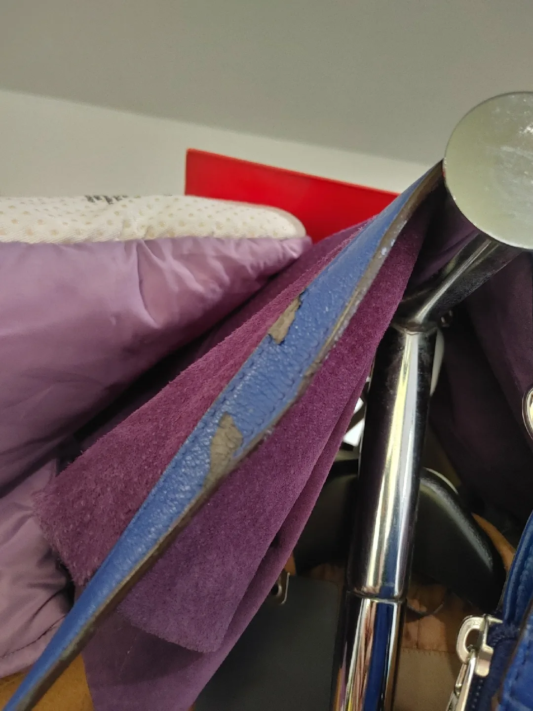 💚MICHAEL KORS GENUINE BLUE LEATHER PURSE image indicator(5)