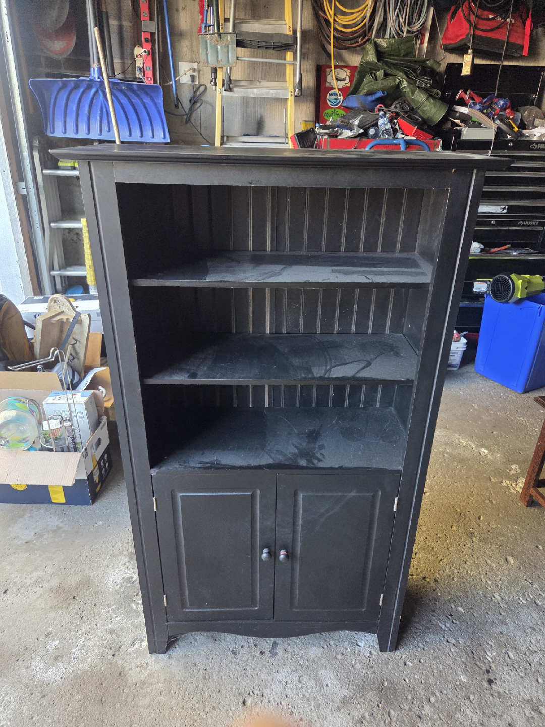 Black Wooden Bookcase