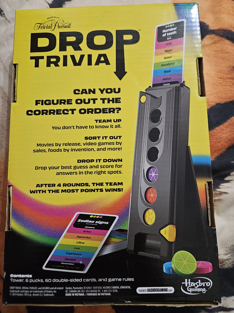 Trivial Pursuit Drop Trivia Game 🥕 - photo 2