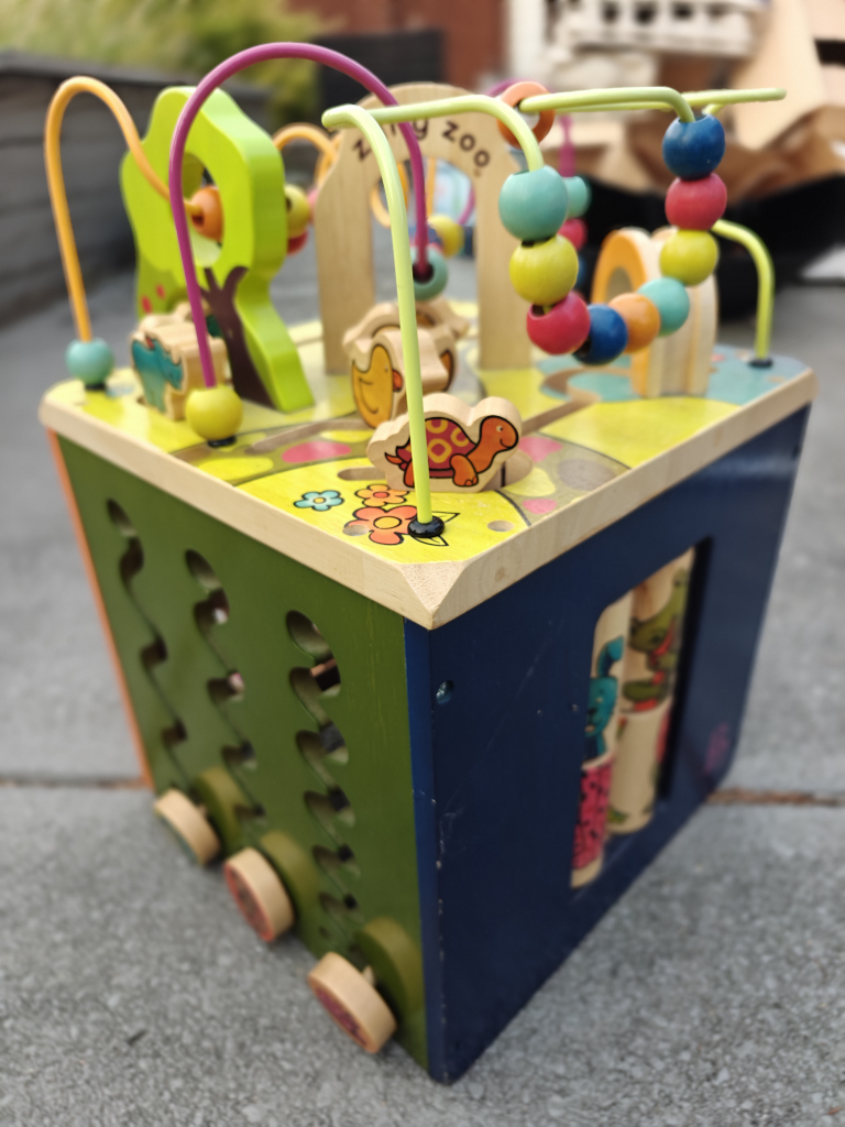 B. Toys Zany Zoo Wooden Activity Cube - photo 3