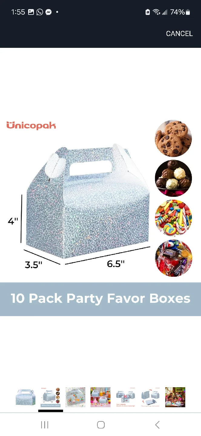 Unicopak Party Favor Boxes, 20 Pack image indicator(2)